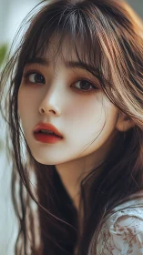 Soft-focus digital portrait with luminous warm skin tones.