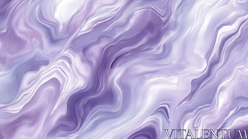 Lavender and white fluid marble pattern background design.