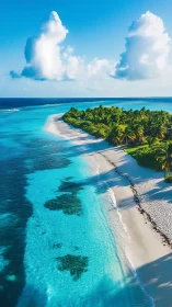 Tropical Paradise Island Retreat in Turquoise Waters