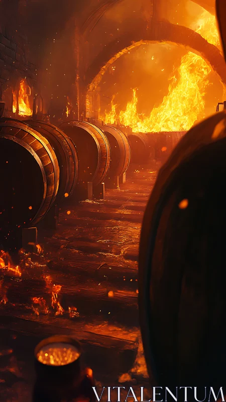 Inferno's Industrial Ballet: Molten Dreams in Steel.