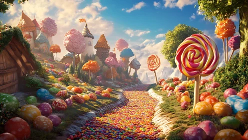 Candy Kingdom Dreamscape with Castle.