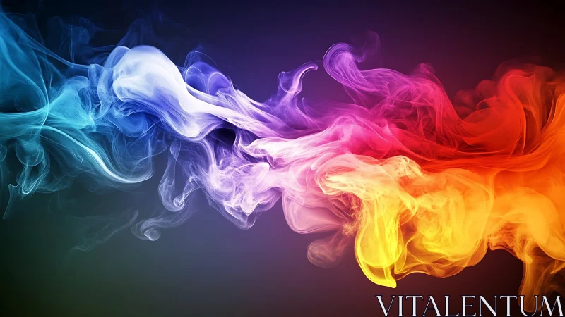 Colorful whispering clouds of swirling digital smoke.