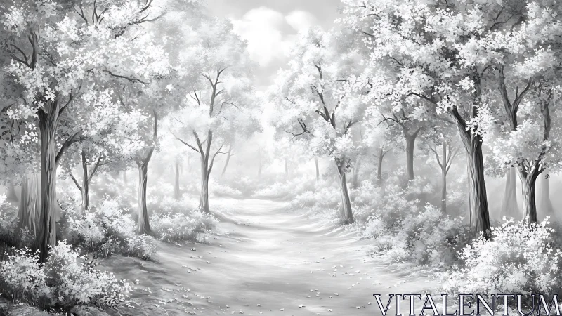 Whispered Paths Through Luminous Woodland Dreams.