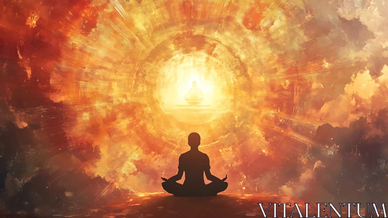 Radiant meditation opens a glowing path toward inner peace