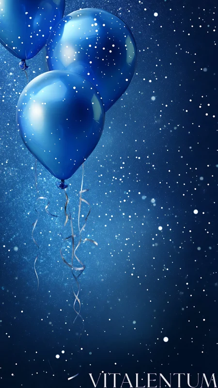 Luminescent Spheres Ascending Through Starfield Depth.