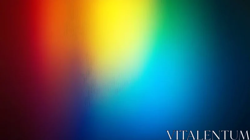 Vibrant rainbow gradient glow across dark abstract field.