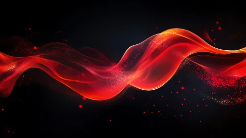 Fluid Volumetric Light Wave with Particle Dispersion in Dark Space