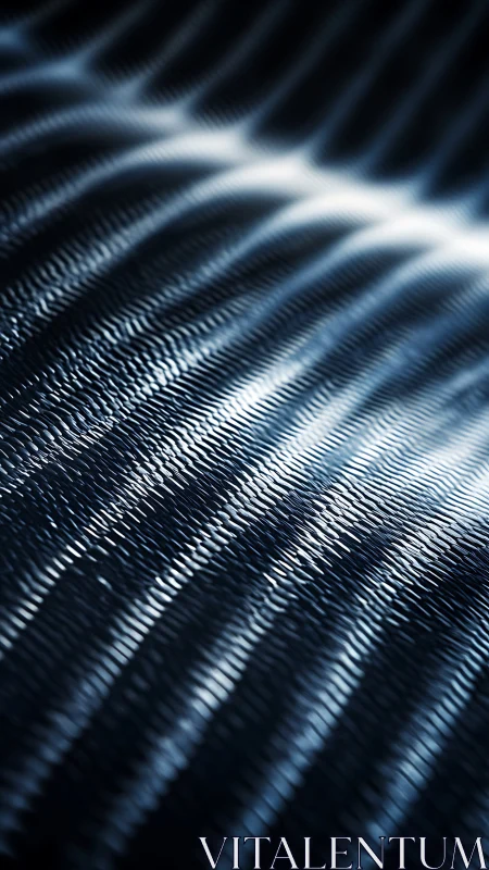 Metallic surface forms linear ridges with controlled reflections