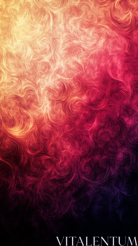 Vibrant swirling abstract texture in warm gradient colors.