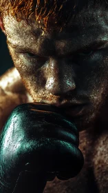 Gilded Bronze Fist Clenches. Power Rendered.