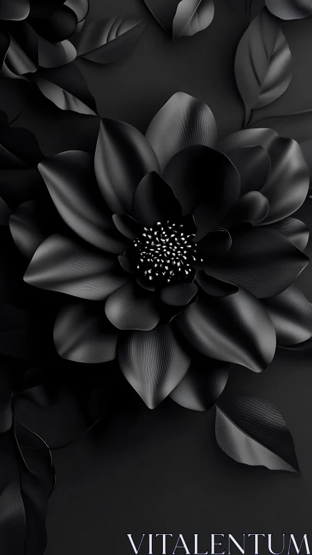Monochrome Lotus: Nature's Sculptural Poetry.
