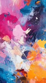 Colorful brushstroke daydream with joyful swirling energy.