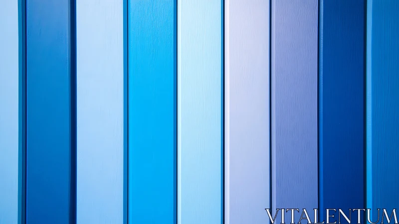 Vertical blue tonal panels with clean geometric abstraction.