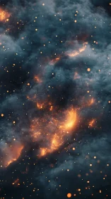 Cosmic Wildfire: Where Nebulae Dance Through Stellar Inferno