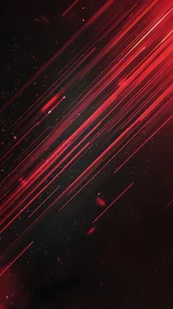 Red linear streaks on dark background in digital field study.