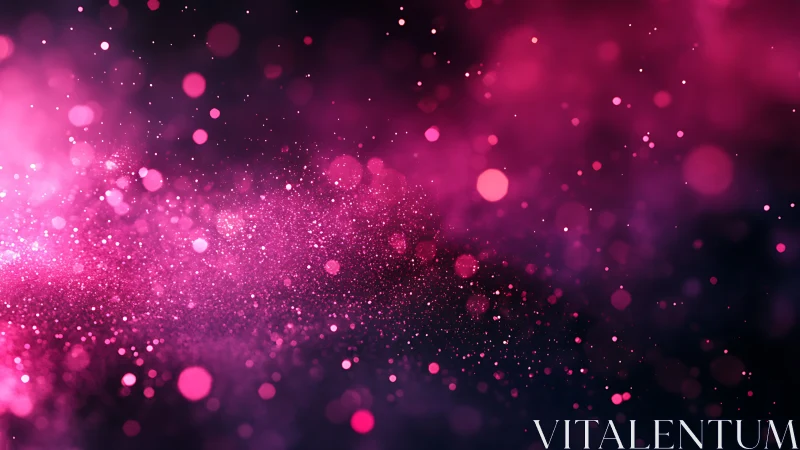 Digital bokeh nebula with magenta particulate dispersion.