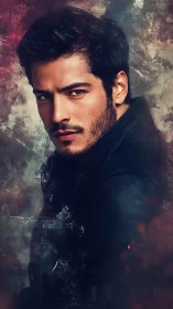 Moody portrait of quiet strength in painterly colors.