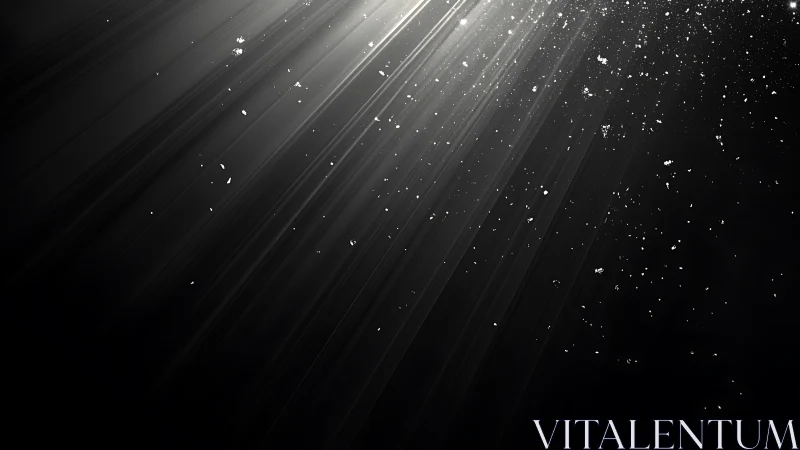 Volumetric light rays with suspended dust particles in void