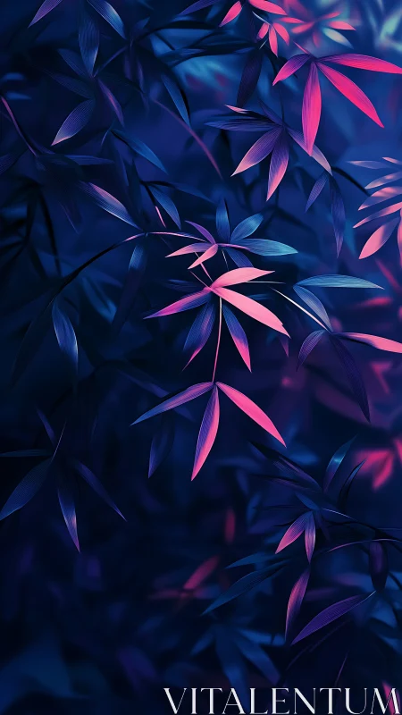 Neon bamboo whispers in midnight jungle glowstorm.