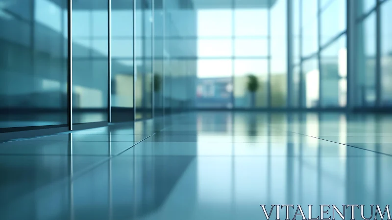 Sunlit glass hallway where quiet reflections linger.