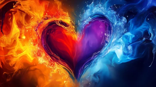 Heart of Contrasting Elements.