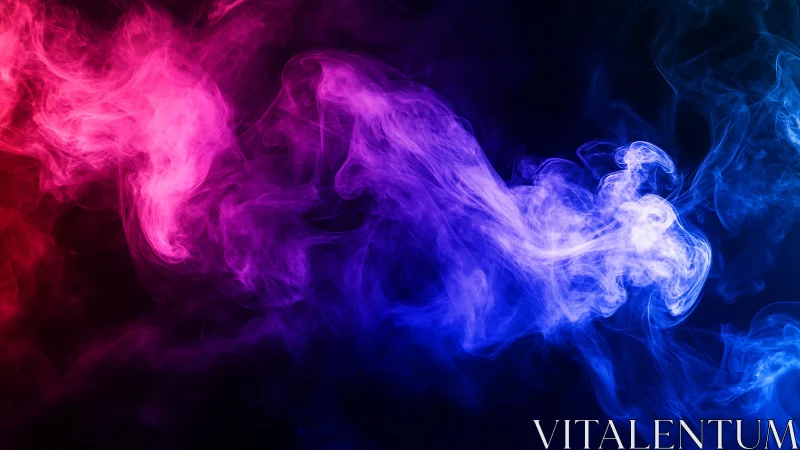Neon smoke rivers collide in a cosmic gradient dreamscape.