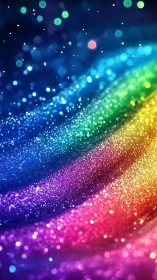 Prismatic Stardust Rivers Curling Through Neon Night.