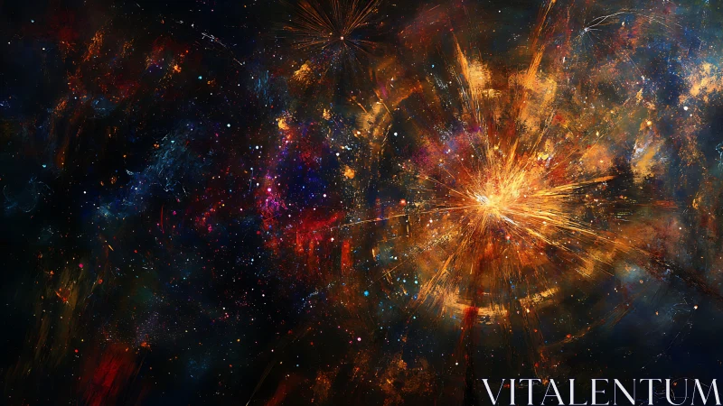 Starforge bloom in a storm of cosmic paint and light.