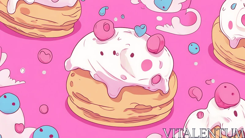 Whimsical Pastry Dreams in Pink.