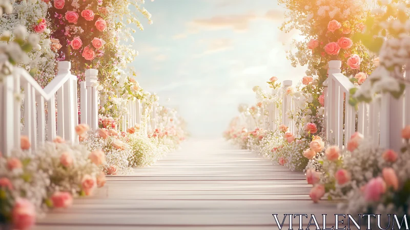 Enchanting Floral Aisle Leads to Love and Romance