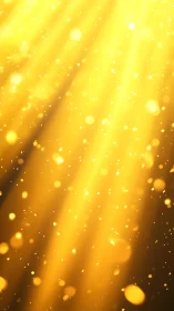 High-intensity golden bokeh light beams with particulate glow field