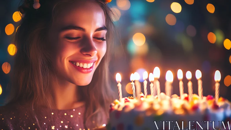 Candlelit Portrait with Bokeh Illumination and Emotional Luminescence.