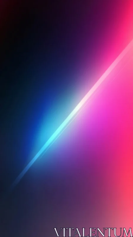 Diagonal chromatic beam across gradient spectral field.