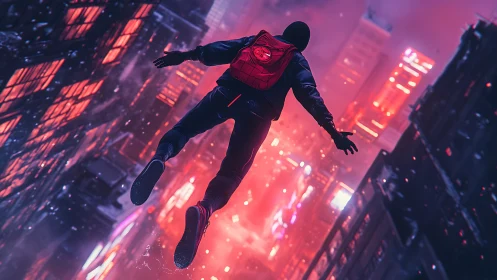 Urban night leap into a neon city bathed in bold color.