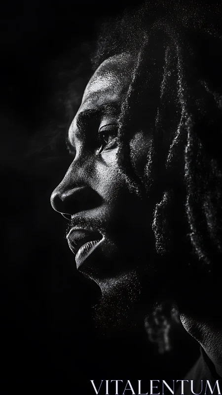 High-contrast lateral portrait with precision rim lighting.