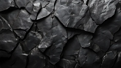 Dark Slate Stone Texture Background, Realistic and Dramatic Style.