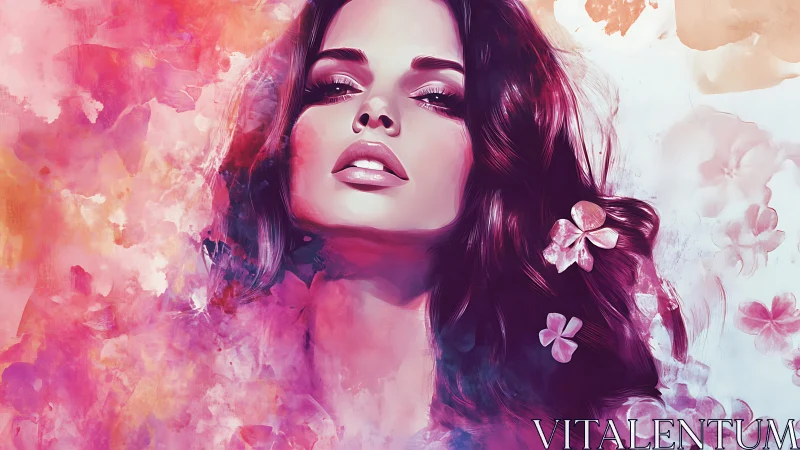 Velvet petals ascend as a painted muse blooms from color