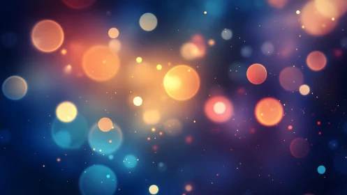 Colorful bokeh light background with abstract dreamy style.