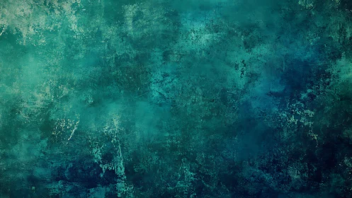 Textured teal and blue surface shows irregular tonal gradients