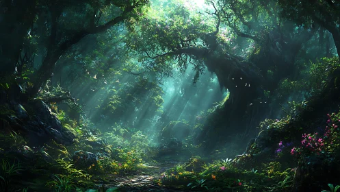 Luminous Cathedral of Verdant Dreams.