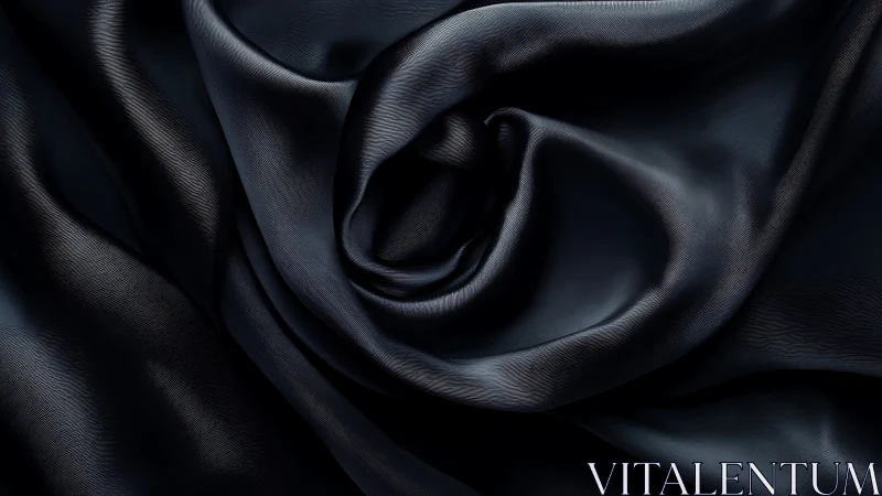 Sculptural fabric study reveals organic folds through dramatic chiaroscuro lighting
