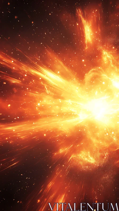 Radiant Light Burst Explosion Energy Waves