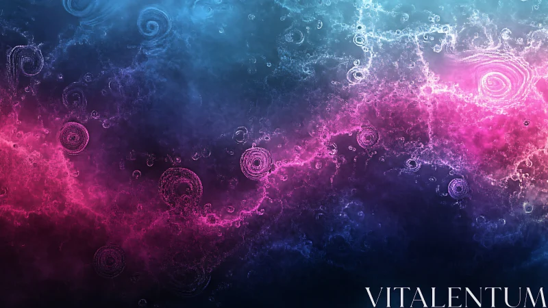 Neon nebula rivers swirl through a cosmic ripple storm