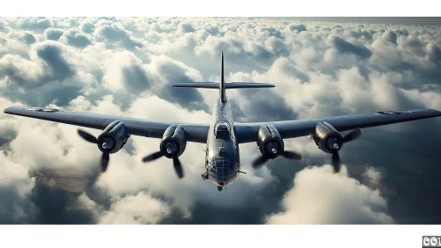 Silver bomber carves a bright warpath through cloud kingdoms.