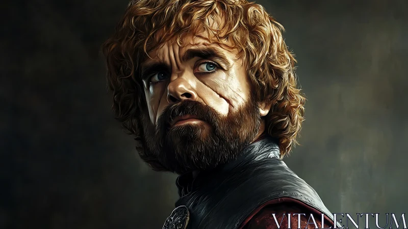 Resolute warrior portrait glows with quiet, guarded strength