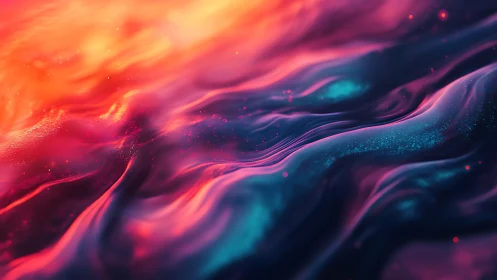 Neon tide rivers of molten dusk and electric midnight.