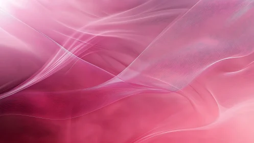 Soft pink waves of light drifting in a dreamy embrace.