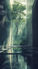 Emerald Cathedral: Light and Nature's Silent Communion.