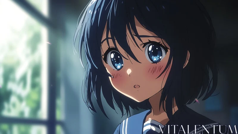 Blushing starlit gaze in a quiet after-school hush.