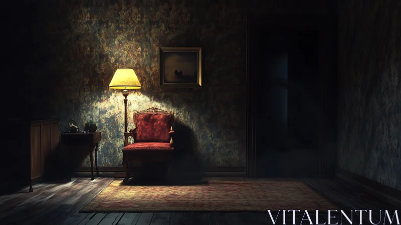 Soft lamplight welcomes you into a quietly mysterious room